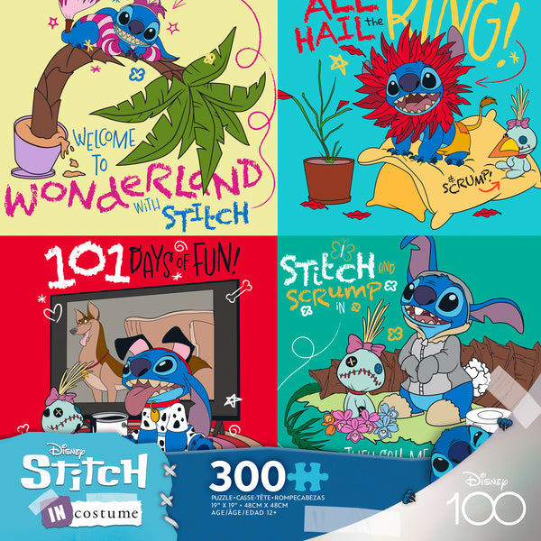 Disney 300 Oversized Pieces - Stitch Collage - 300 Piece Puzzle