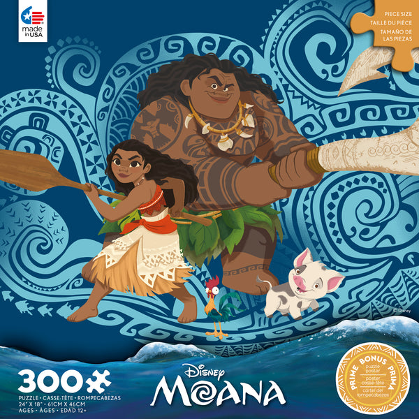 Disney 300 Oversized Pieces - Moana and Maui - 300 Piece Puzzle