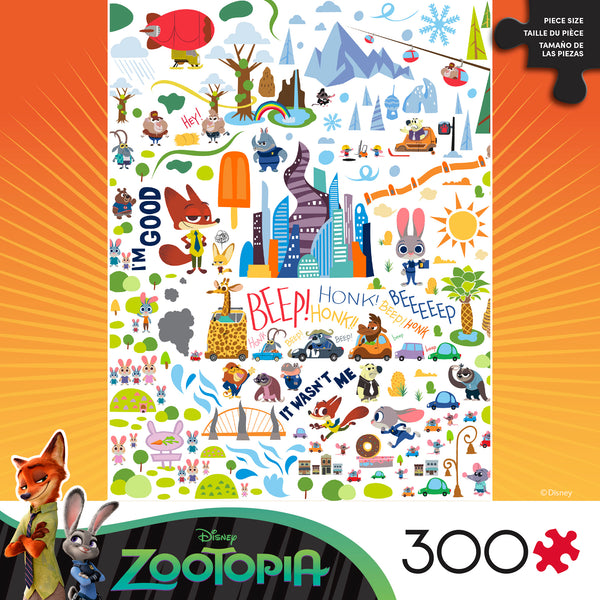 Disney 300 Oversized Pieces - Zootopia Poster - 300 Piece Puzzle