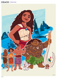 Disney 300 Oversized Pieces - Moana 2 Ocean Illustration- 300 Piece Puzzle