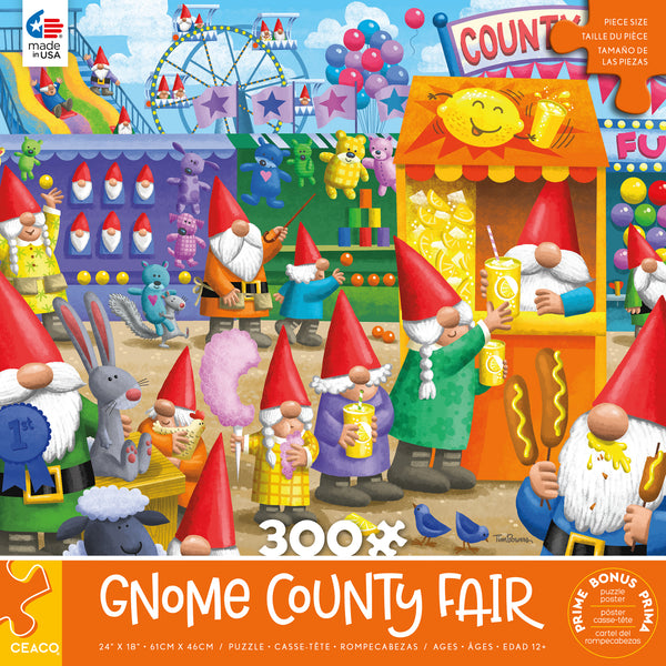 Gnome Sweet Gnome - Gnome County Fair - 300 Piece Puzzle