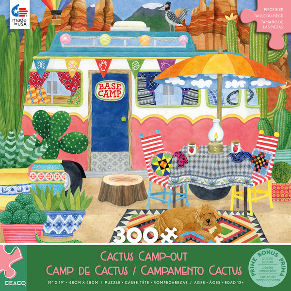 Happy Camper - Cactus Camp-out - 300 Piece Puzzle
