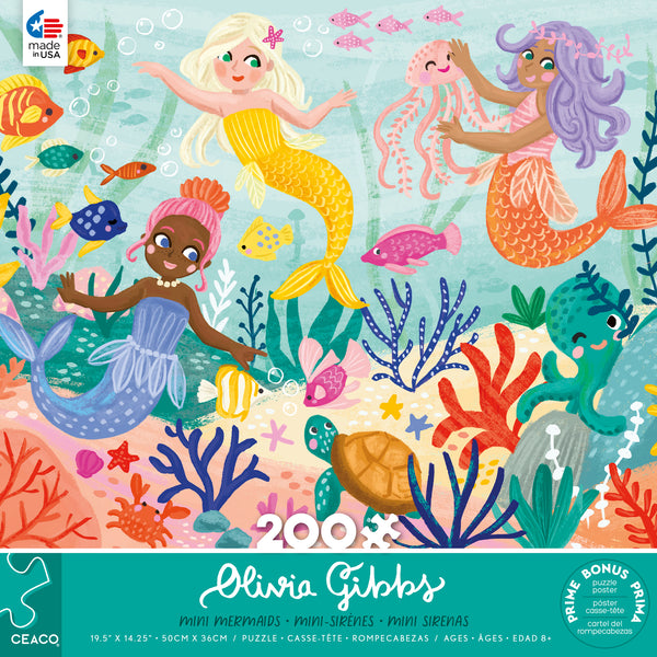This Girl Can - Mini Mermaids (Olivia Gibbs) - 200 Piece Puzzle