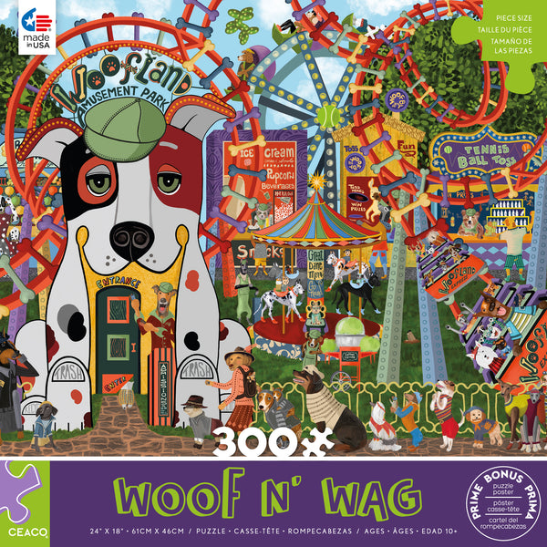 Woof N' Wag - Amusement Bark - 300 Piece Puzzle