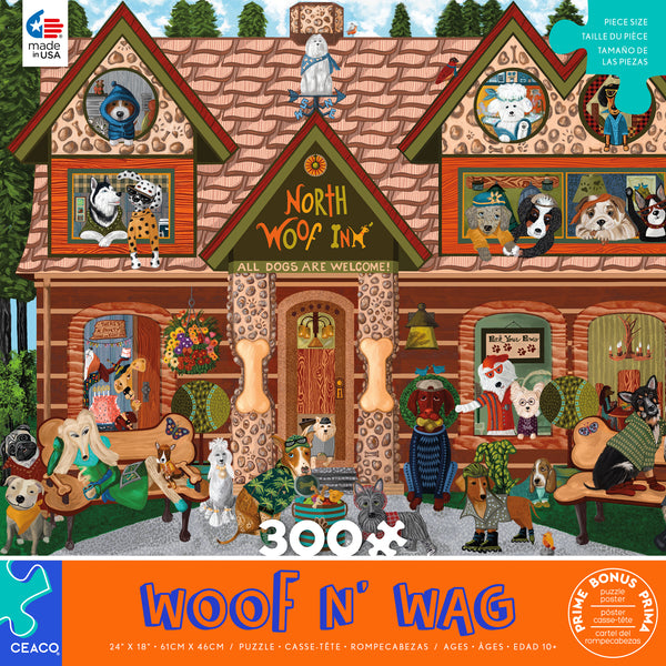Woof N' Wag - North Woof Inn - 300 Piece Puzzle