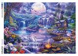 EZ 2 Hold - Swan Lake Romance- 500 Oversized Piece Puzzle