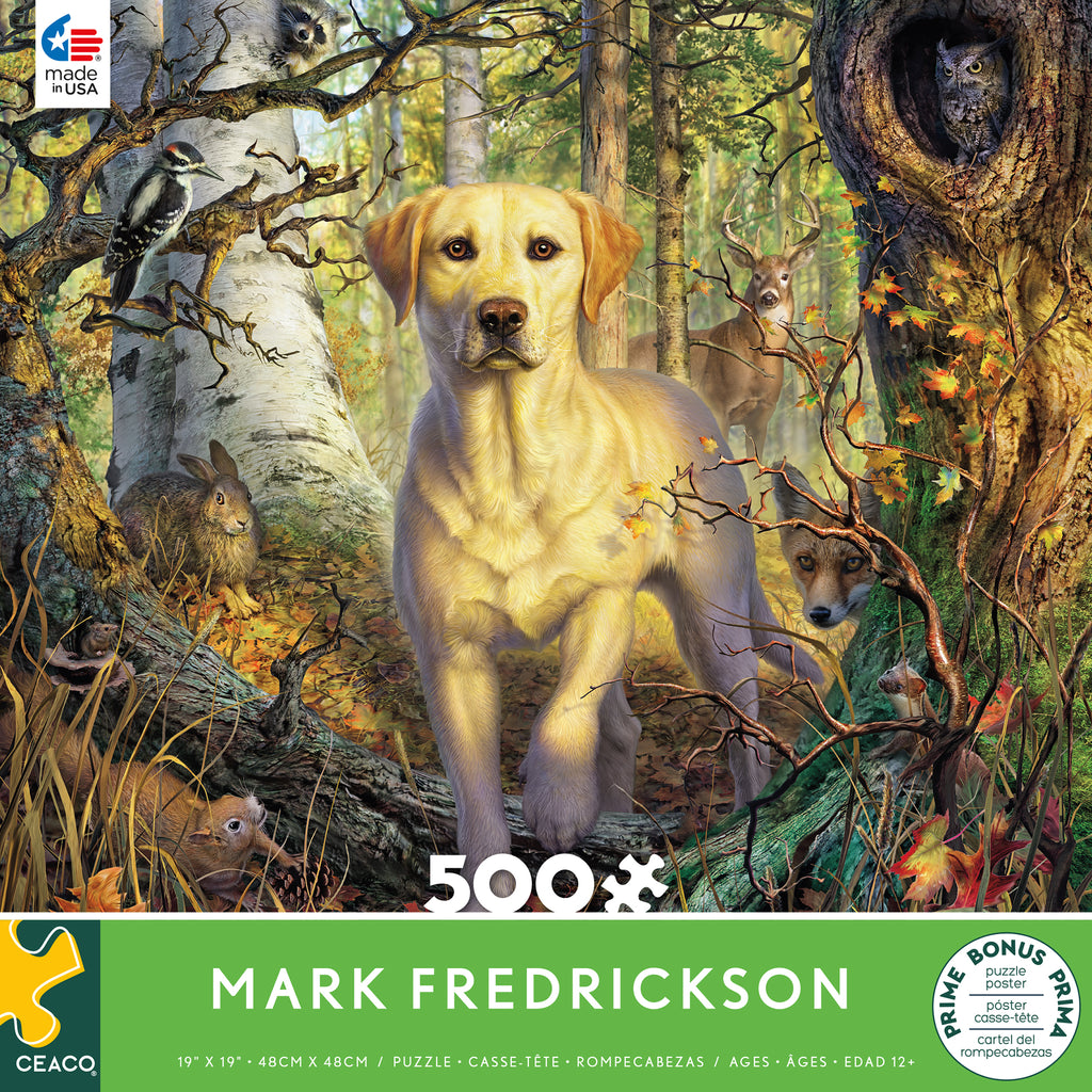 Mark Fredrickson - Yellow Lab 2 - 500 Piece Puzzle – Ceaco.com