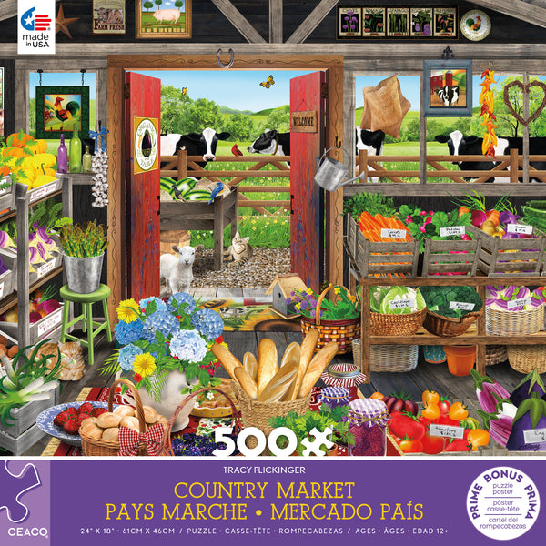 500 Piece Puzzle - Country Market