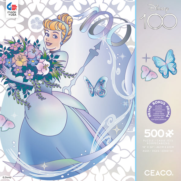 500 Piece Puzzle - D100 Platinum Princess Cinderella
