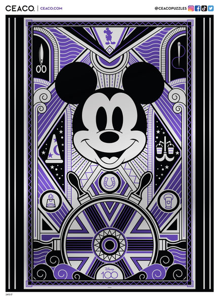 500 Piece Puzzle - D100 Deco-Luxe Mickey –