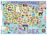 500 Piece Puzzle - National Parks Map