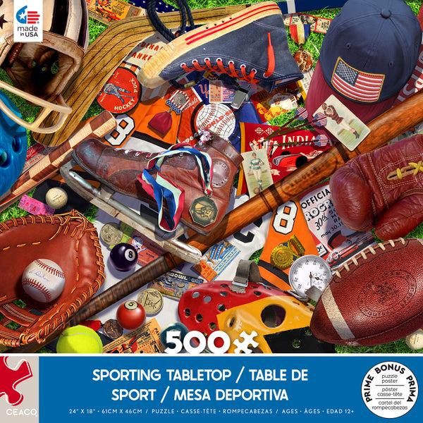 500 piece puzzle- Sporting Tabletop