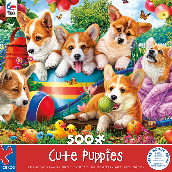500 Piece Puzzle - Cute Puppies –