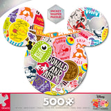 Puzzle Shapes - Disney Happy Faces - 500 Piece Puzzle