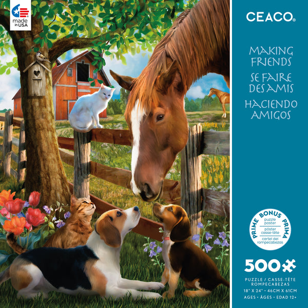 Horses - Making Friends - 500 Piece Puzzle