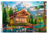 Rustic Lodge - The Old Fishing Lodge - 1000 Piece Puzzle