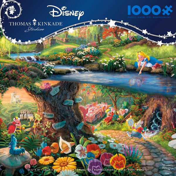 Disney Alice in Wonderland by Thomas Kinkade – Art Center Gallery, puzzle  thomas kinkade 