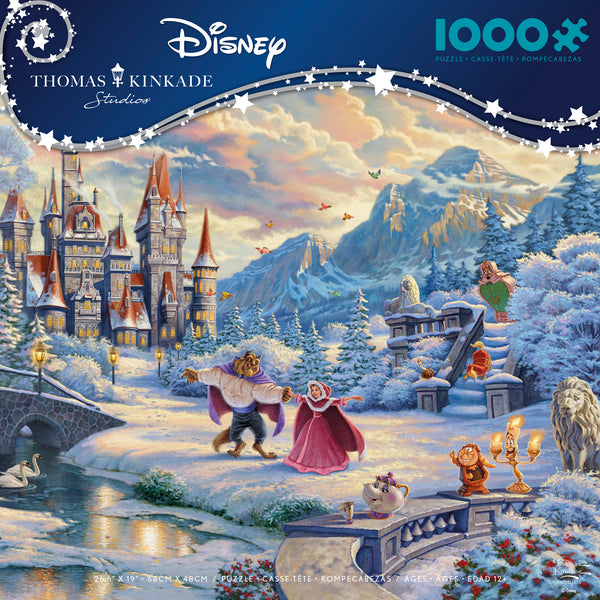Thomas Kinkade Disney - Beauty & the Beast Winter Enchantment - 1000 Piece Puzzle