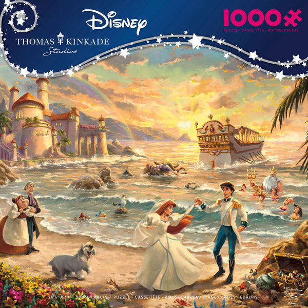 Thomas Kinkade Disney - The Little Mermaid Celebration of Love - 1000 Piece Puzzle