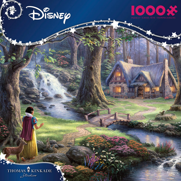 Thomas Kinkade Disney - Snow White Discovers the Cottage - 1000 Piece Puzzle