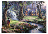 Thomas Kinkade Disney - Snow White Discovers the Cottage - 1000 Piece Puzzle
