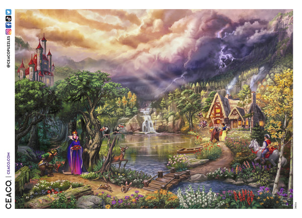 Ceaco - Thomas Kinkade Disney Dreams - Evil Queen - 1000 Piece Jigsaw Puzzle