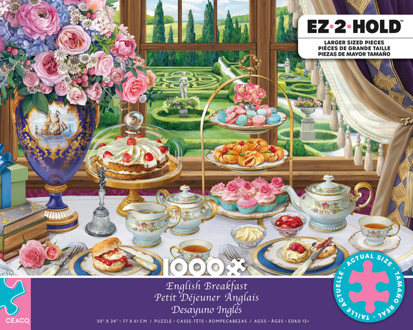 EZ 2 Hold - English Breakfast - 1000 Oversized Piece Puzzle