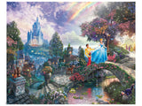 EZ 2 Hold - Thomas Kinkade Disney Cinderella Wishes Upon a Dream - 1000 Oversized Piece Puzzle
