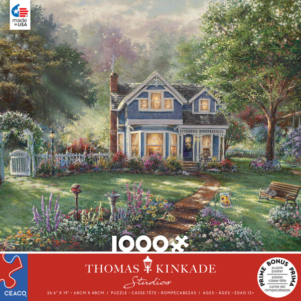 Ceaco 1000-Piece Thomas Kinkade Willow Wood Chapel Interlocking Jigsaw  Puzzle 
