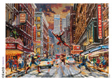 Thomas Kinkade - Marvel Deadpool Snowday - 1000 Piece Puzzle