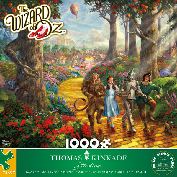 Thomas Kinkade - Follow the Yellow Brick Road - 1000 Piece Puzzle