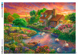 Sunset Swans - 1000 Piece Puzzle