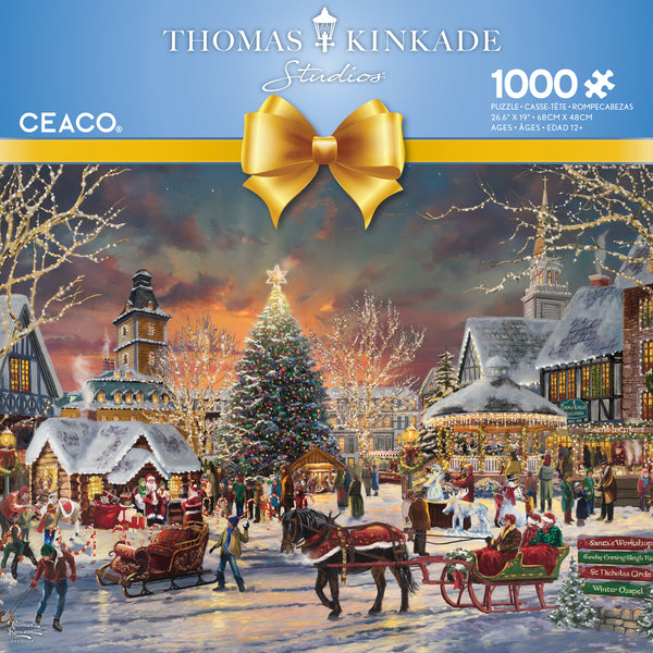 Thomas Kinkade Holiday - Christmas Festival - 1000 Piece Puzzle