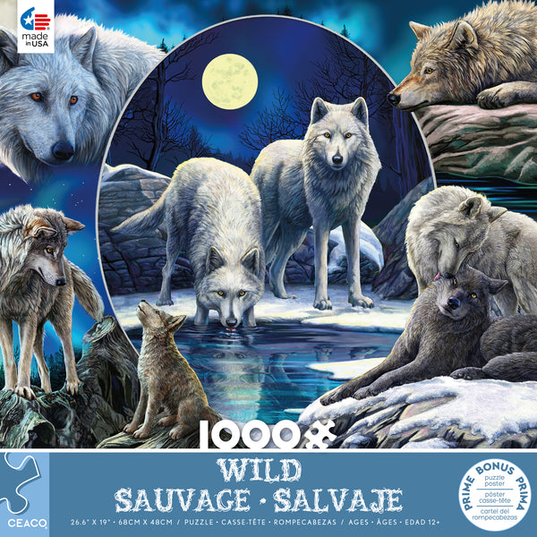 Wild - Wild Wolves Collage - 1000 Piece Puzzle