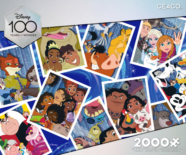 Ceaco - Disney's 100th Anniversary - 100 Years of Wonder - 300 Oversized  Piece Jigsaw Puzzle