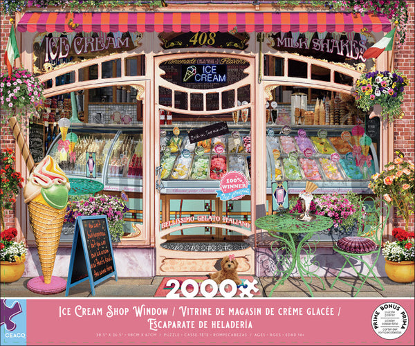 Ice Cream Shop Window - 2000 Piece Puzzle
