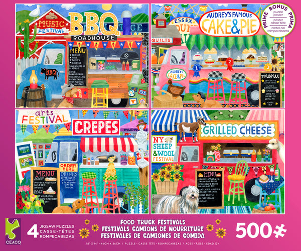 Food Trucks - Multipack - 4 in 1 Puzzles