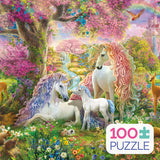 Kids 100 Piece Puzzle - Enchanted Unicorns - 100 Piece Puzzle