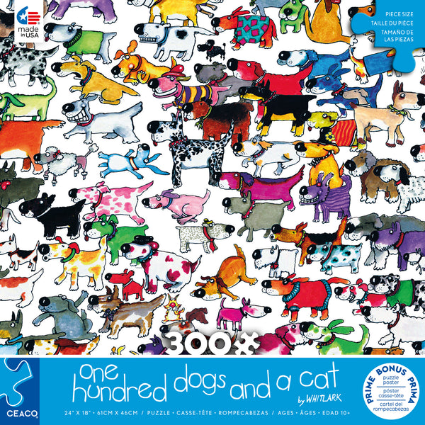 One Hundred and One - Dogs and a Cat- 300 Piece Puzzle –