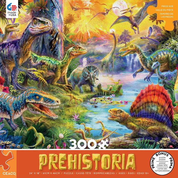 Prehistoria - Dimetrodon Lagoon - 300 Piece Puzzle –