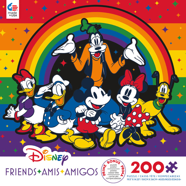Disney Friends - Rainbow Friends - 200 Piece Puzzle