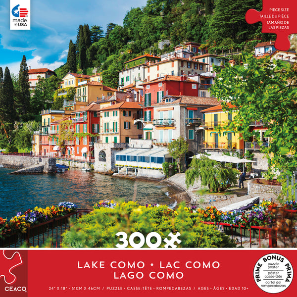 Scenic Photography - Lake Como - 300 Piece Puzzle