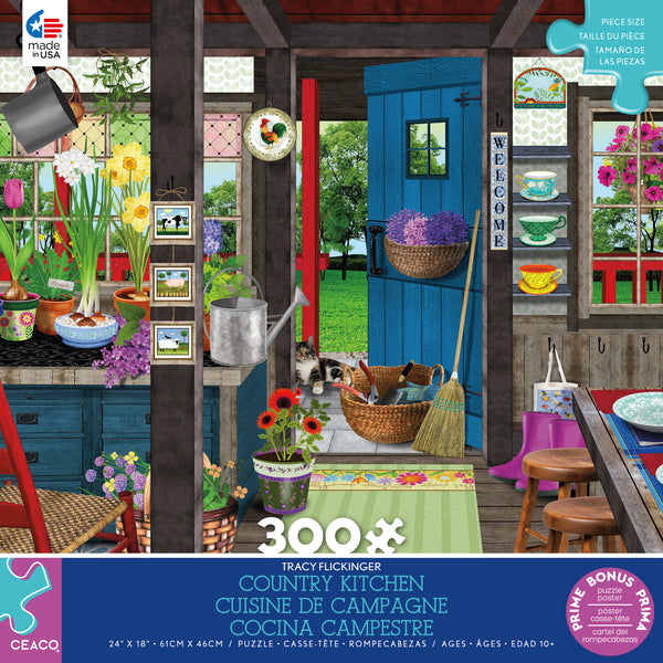 Tracy Flickinger - Country Kitchen - 300 Piece Puzzle