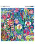 These 300 piece oversized puzzles feature the imaginative paintings of Este Macleod. This one features a vibrant garden scene full of flowers and birds of every color. 