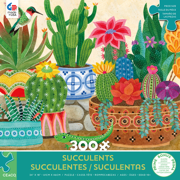 Succulents - Stephanie's Succulents - 300 Piece Puzzle