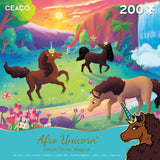 Afro Unicorn - Awesome - 200 Piece Puzzle