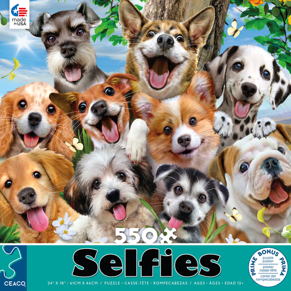 Selfies - Selfie Pups- 550 Piece Puzzle