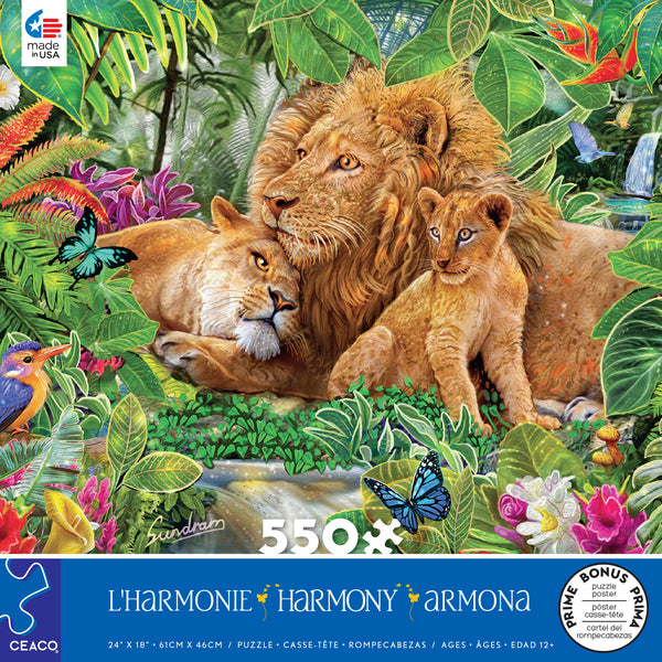 Harmony - Lion Family - 550 Piece Puzzle