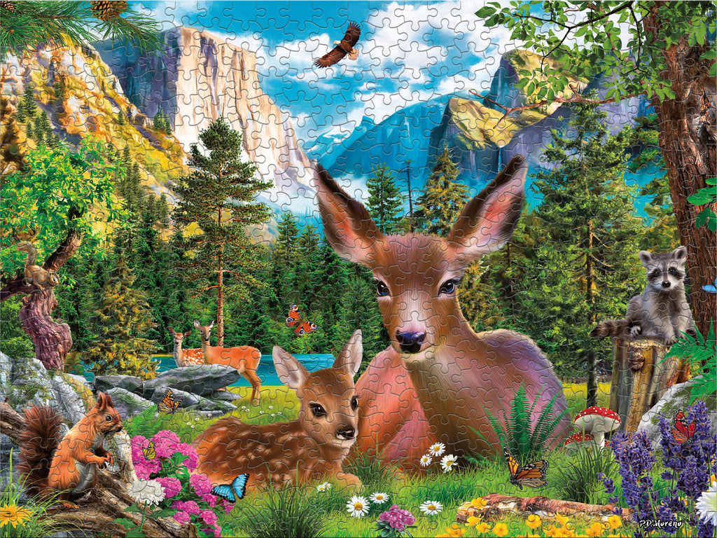 Harmony - Deer Family - 550 Piece Puzzle – Ceaco.com