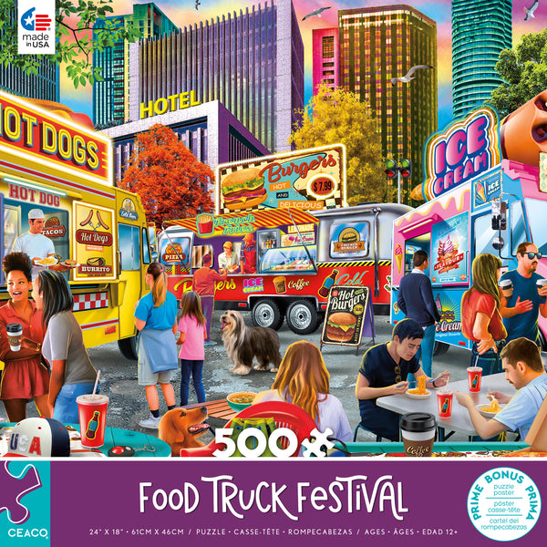 500 Piece Puzzle - Food Truck Festival